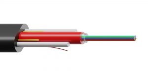 AERO-DF04 <br>Kabel napowietrzny dystrybucyjny płaski<br>siła instalacyjna 4.0 kN