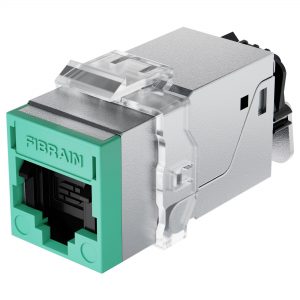 Moduł przyłączeniowy RJ45/s, Kat.6A, ekranowany, z adapterem keystone