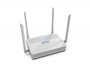 GPON ONT z Wi-Fi 6 1201Mbps + 574Mbps 2.4Ghz, 4 portami Gigabit LAN, 1 portem VoIP RJ11