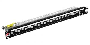 Modularny panel krosowy, 24xRJ45/u/s, niewyposażony, 1U